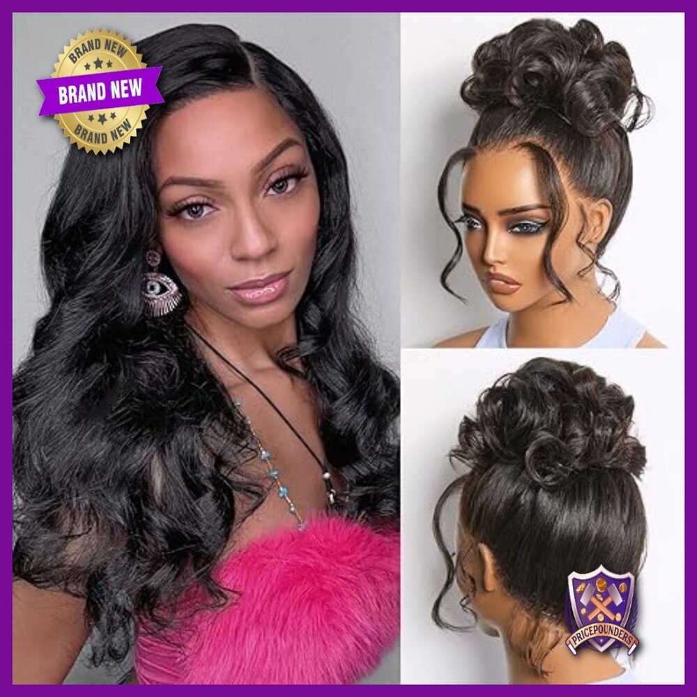 18 Inch Human Hair Wig Glueless Lace Front Body Wave Pre Plucked
